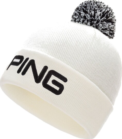 Ping Classic Bobble Knit Hvit Svart Golflue Vit/Svart