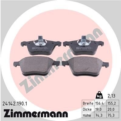 Bremseklosser ZIMMERMANN 24142.190.1