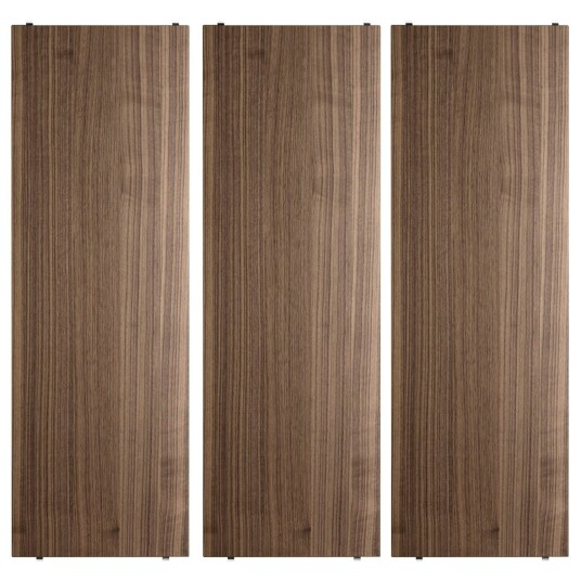 String hylleplate valnøtt 78x30 cm 3-pk String hylleplate valnøtt 78x30 cm 3-pk