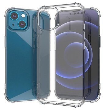 Shockproof iPhone 13 TPU-deksel Gjennomsiktig