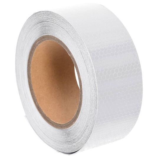 Reflekterende tape hvit 5 cm x 20 m PVC