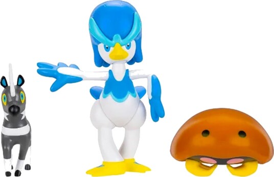 Pokémon Figurer Battle Figure 3 pack Blitzle/quaxwell/kabu Pokémon Onesize Lekefigur