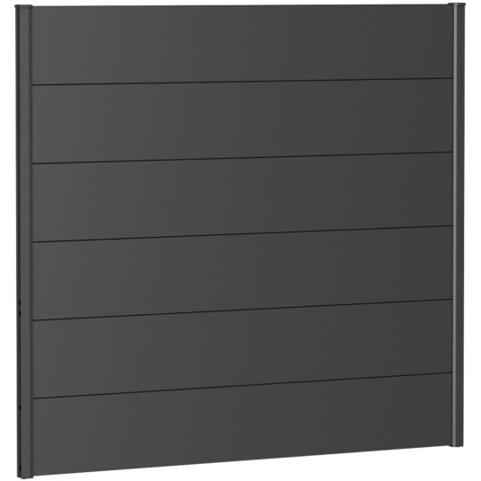 BIOHORT VEGGPANEL FOR LEVEGG UTEN AKRYLGLASS 150X135 MØRK GRÅ METALLIC