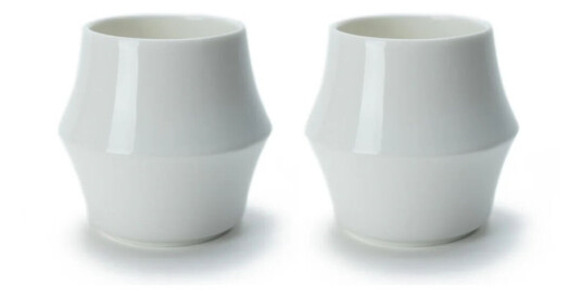 Kruve Cascade Espresso Porcelain Cup Set - White