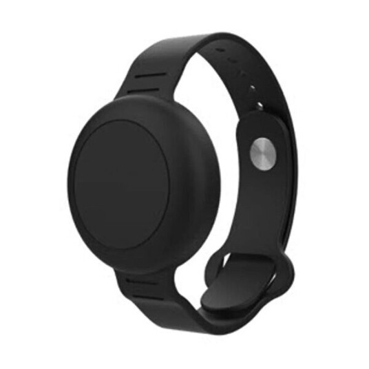 Ofkoz vanntett armbånd for Apple AirTag i justerbar silikon Svart Ofkoz vanntett armbånd for Apple AirTag i justerbar silikon Svart