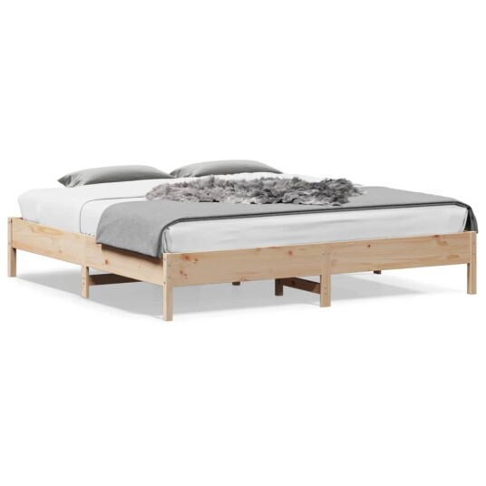 vidaXL Sengeramme 180x200 cm heltre furu 8721012428546