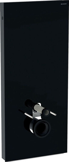 Geberit Monolith Modul, 114 cm Til vegghengt toalett, Sort glass