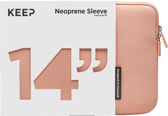 KEEP 14 neoprenetui for bærbar PC (coral pearl) KEEP 14 neoprenetui for bærbar PC (coral pearl)