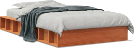 vidaXL Dagseng voksbrun 90x190 cm heltre furu 8721012315242