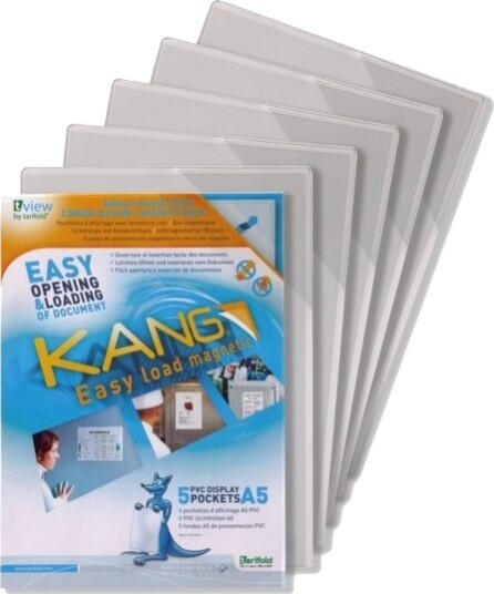 Kang Magnetisk Skiltelomme A5 5 Pack Kang Magnetisk Skiltelomme A5 5 Pack