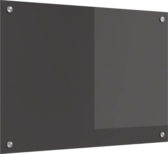 vidaXL Kjøkkenbakplate Mørke grå 70 x 50 x 0,6 cm herdet glass