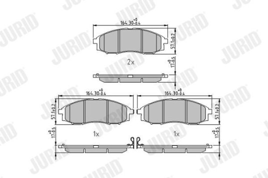 Bremseklosser JURID 572551J Bremseklosser JURID 572551J