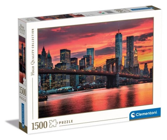 Clementoni High Quality Collection EAST RIVER AT DUSK Puslespill 1500 stykker By