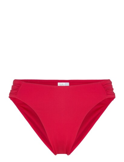 Seafolly High Leg Ruched Side Pant   Red   38