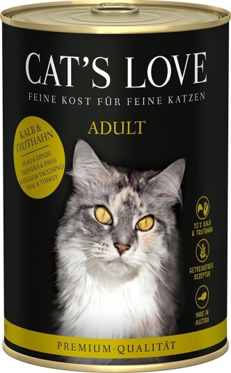 Cat'S Love Våtfôr Kalv & Kalkun 6 X 400 G Cat'S Love Våtfôr Kalv & Kalkun 6 X 400 G