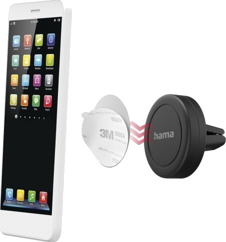 Hama Magnet Mobiltelefon/Smarttelefon Passiv Holder Bil Svart Hama Magnet Mobiltelefon/Smarttelefon Passiv Holder Bil Svart
