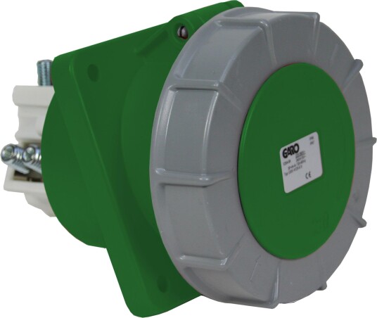 Garo Uisv 3125-10 S Paneluttak IP67, 4-Polet, 125 A, Skrå Grønn, 10 H