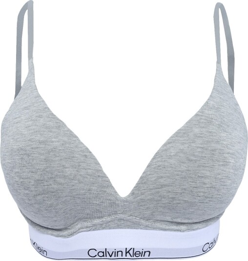 Calvin Klein Wirefree Push Up GREY HEATHER XS