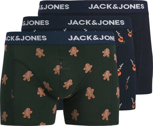 Jack & Jones Jacgate Deer Trunks 3 Pack Jnr NAVY BLAZER 152 Jack & Jones Jacgate Deer Trunks 3 Pack Jnr NAVY BLAZER 152