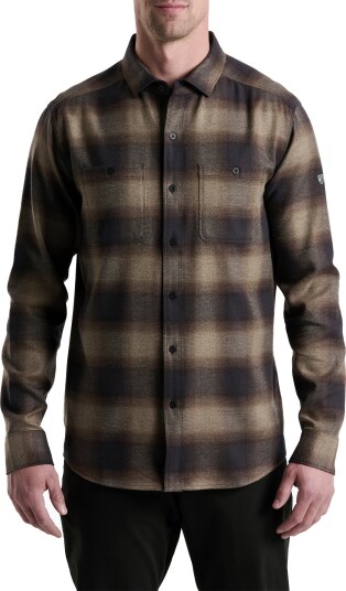Kühl Men"s Law Flannel Longsleeve Shirt Dark Roast M