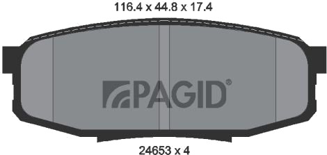 PAGID T1750N Bremseklosser PAGID T1750N Bremseklosser