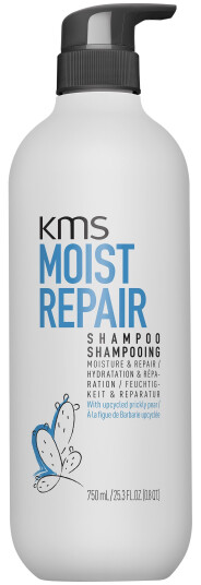 KMS MoistRepair Start Shampoo 750 ml - Fuktighetsgivende for Slitt og Tørt Hår