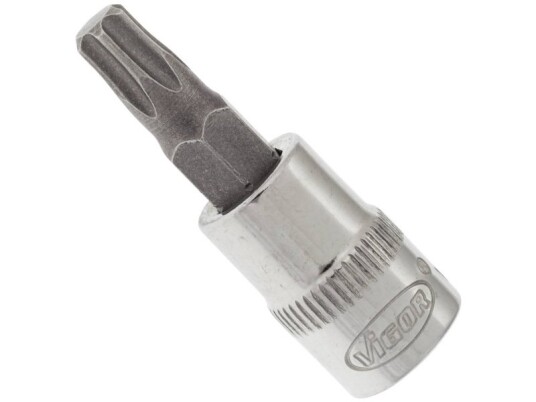 Vigor V2446n Torx Skrutrekkerinnsats 1/4" med Nøkkelvidde T30