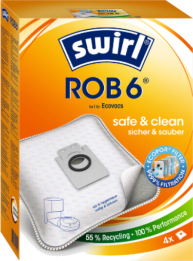 SWIRL ROB 6 Støvsugerposer til Dreame robotstøvsugere