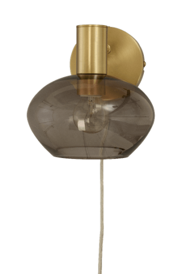 Aneta Lighting Bell Vegglampe IP20 Matt Messing/Røyk 1673653-01-0 1673653-02-0