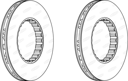 BERAL BCR259A Bremseskive BERAL BCR259A Bremseskive