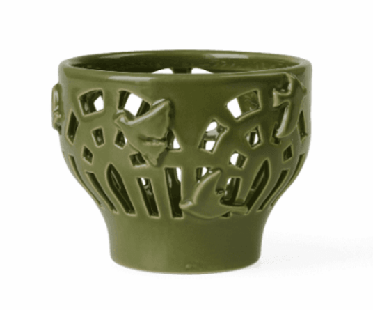 Kähler Orangery lyslykt Ø 9 cm Green garden