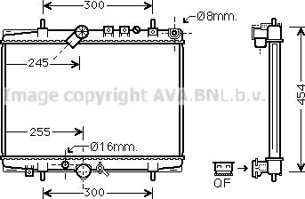 PRASCO PEA2217 Radiator motorkjøling