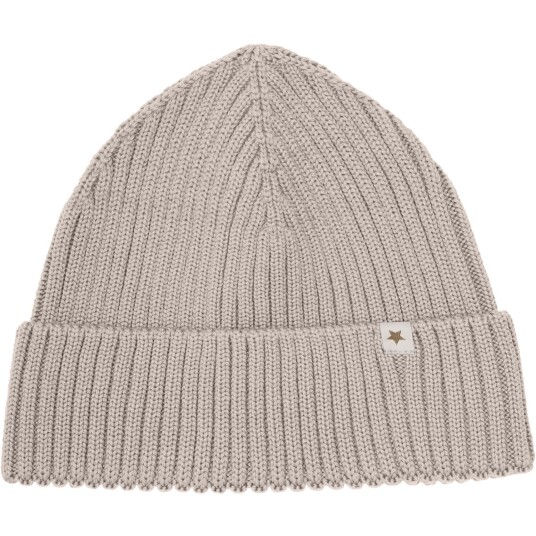 Huttelihut Camel Melange Beanie Ull Strikk 12-24 mdr/50