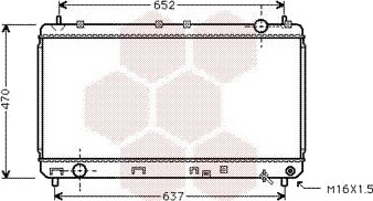 VAN WEZEL 53002247 Radiator motorkjøling
