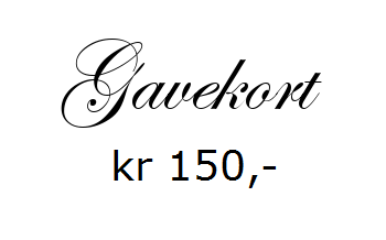 Gavekort pålydende kr 150 Gavekort pålydende kr 150