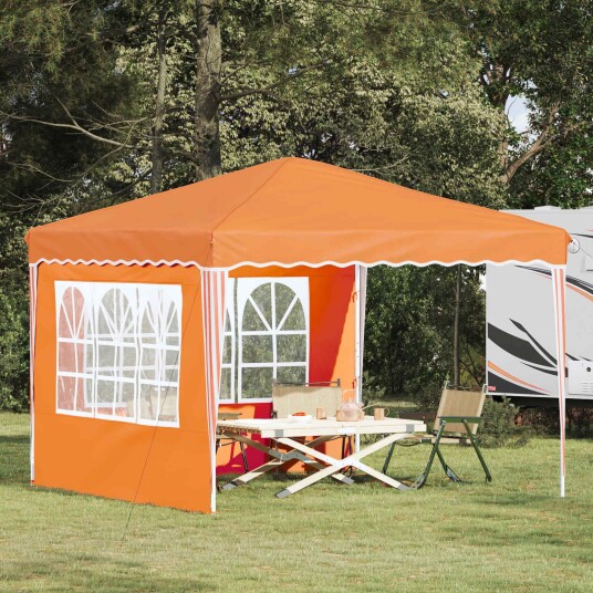 vidaXL Pop-up Festtelt 288 x 288 x 245 cm Oransje Oxford Stoff