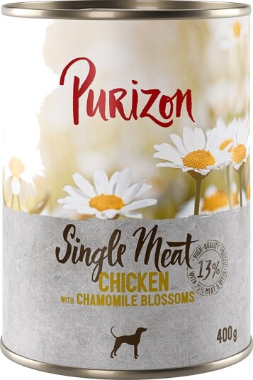 Purizon Single Meat Våtfôr Kylling med Kamilleblomster 6x400g Purizon Single Meat Våtfôr Kylling med Kamilleblomster 6x400g