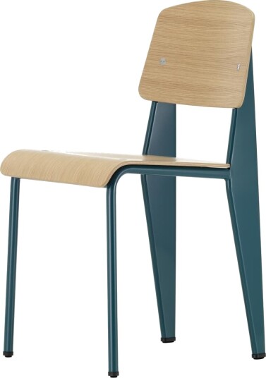 Vitra Standard Spisestuestol Prouvé Bleu Dynasty/Eik Vitra Standard Spisestuestol Prouvé Bleu Dynasty/Eik