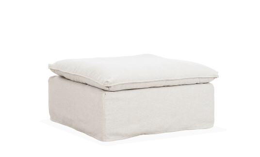 Soffadirekt DOVER Grand Deluxe Fotskammel Greige