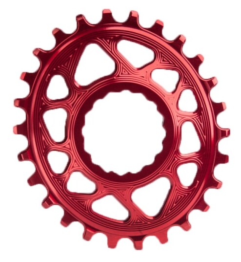 AbsoluteBlack Oval 34T Drev Direkte Montering Raceface Rød 3 mm Offset