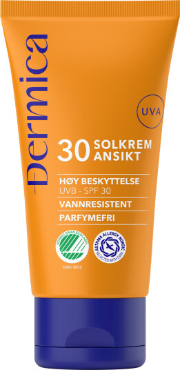 Dermica solkrem til ansiktet SPF30 50 ml Dermica solkrem til ansiktet SPF30 50 ml