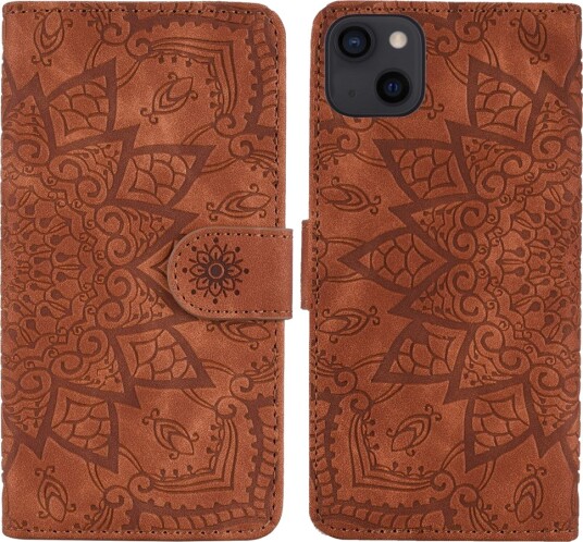 Trolsk Lommebokdeksel Mandala (iPhone 13) Brun