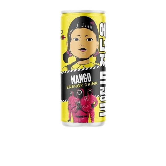Squid Game Energy Drink Mango 25cl Squid Game Energy Drink Mango 25cl