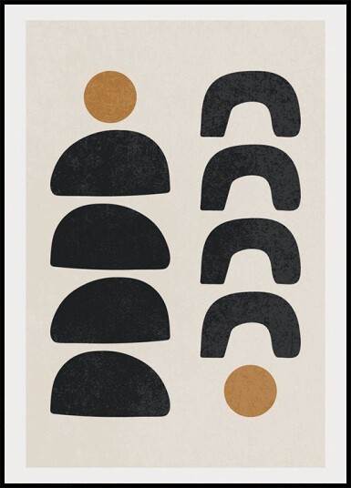 Abstract Forms 2 Minimal Geometric Plakat Plakat / 70x100cm