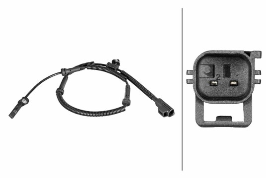 Sensor, ABS HELLA 6PU 358 216-431