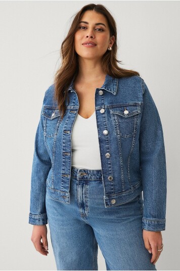 Ellos Plus Collection Denim jakke Blå