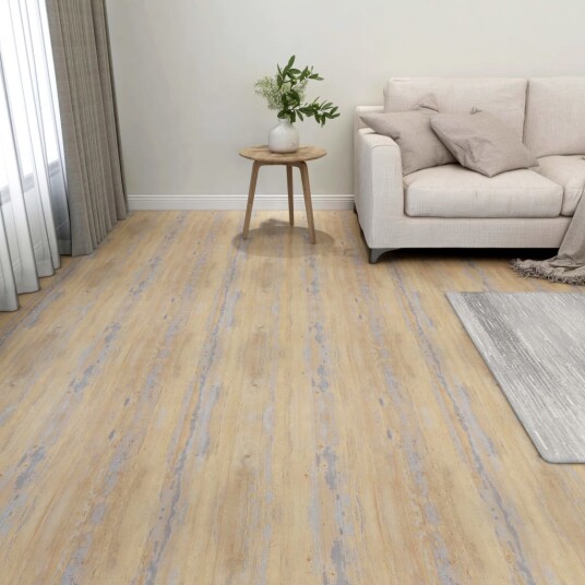 Selvklebende gulvplanker 55 stk PVC 5,11 m² brun