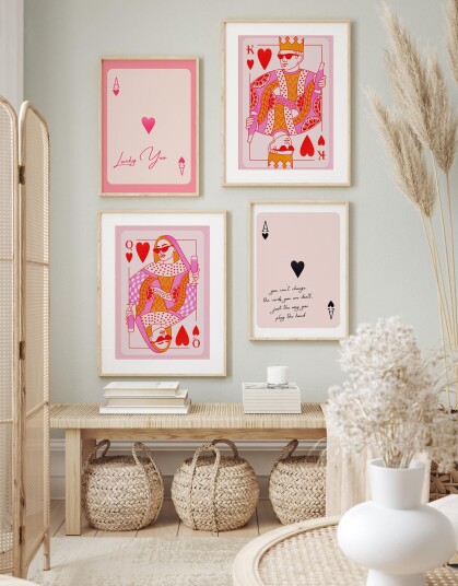 Plakat Kortdesign / Set of 4