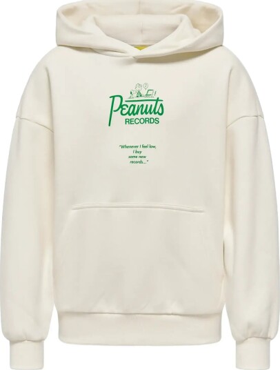 ONLY & SONS Osjpeanuts Back Ovz Ls Lic Hoodie Swt Cream 134 140 ONLY & SONS Osjpeanuts Back Ovz Ls Lic Hoodie Swt Cream 134 140