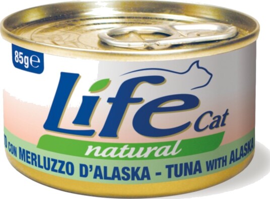 Life Cat Natural Våtfôr Adult Tunfisk Med Alaska Sei 6 X 85 G
